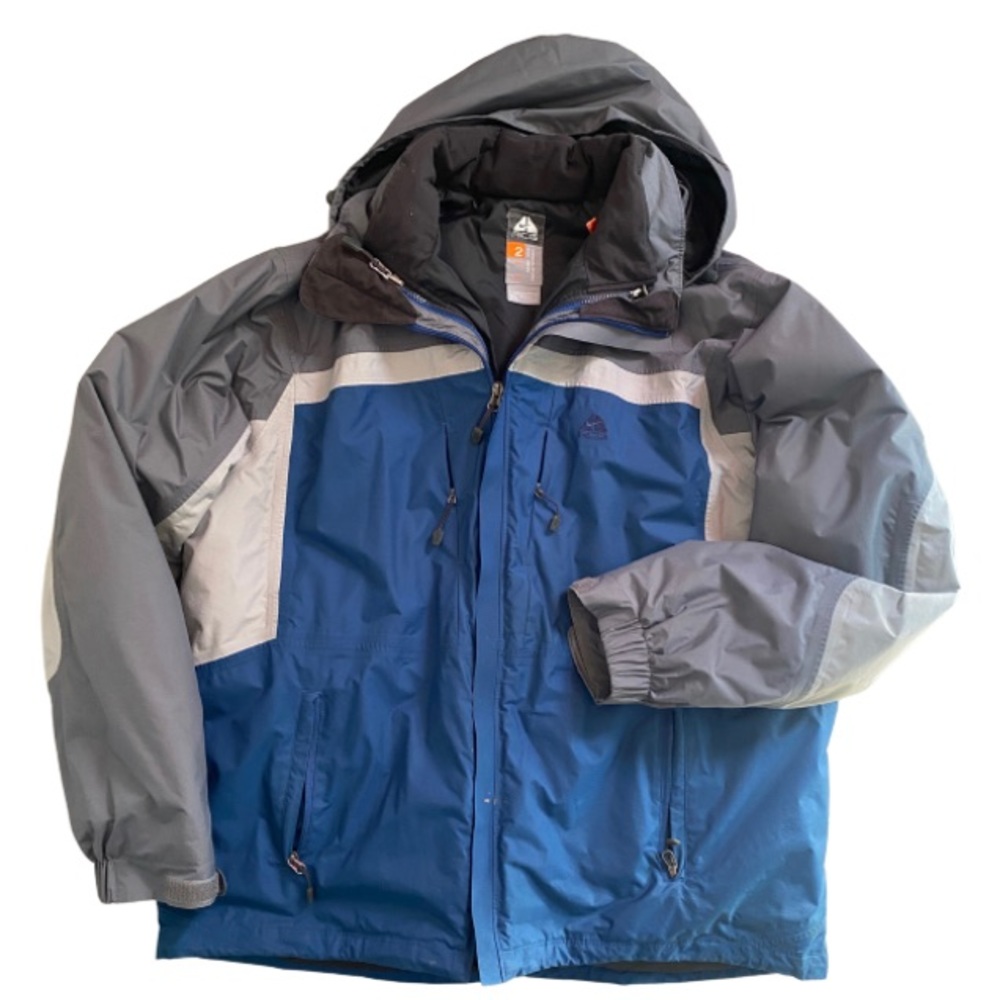 Vintage Nike ACG Thermal Layer 2 In 1 Hooded Jacket Size XL Color Block